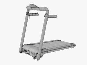 Compact foldable treadmill 3D Model