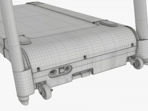 Compact foldable treadmill 3D Model