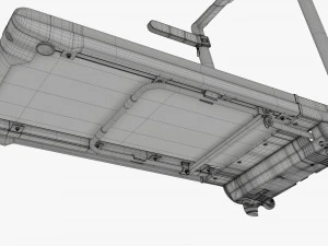 Compact foldable treadmill 3D Model