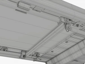 Compact foldable treadmill 3D Model