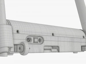 Compact foldable treadmill 3D Model