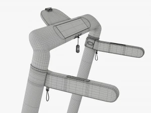 Compact foldable treadmill 3D Model