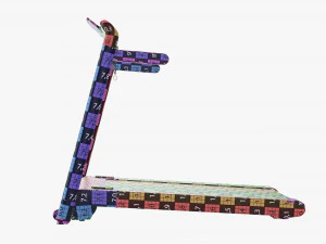 Compact foldable treadmill 3D Model