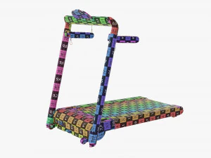 Compact foldable treadmill 3D Model
