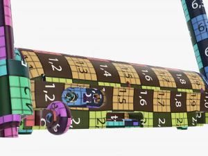 Compact foldable treadmill 3D Model