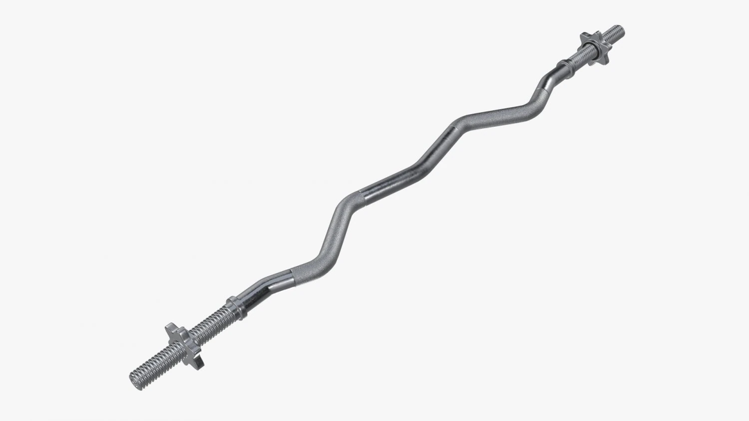 Curved weight bar 3D Model .c4d .max .obj .3ds .fbx .stl .blend