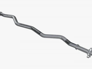 Curved weight bar 3D Model