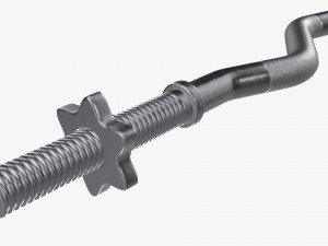 Curved weight bar 3D Model