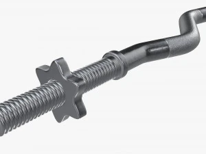Curved weight bar 3D Model