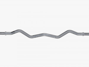 Curved weight bar 3D Model