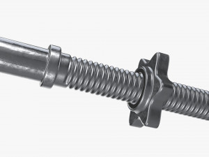 Curved weight bar 3D Model