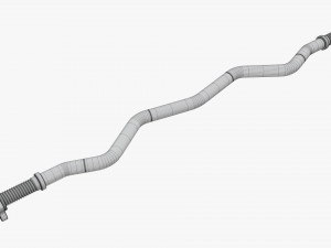 Curved weight bar 3D Model