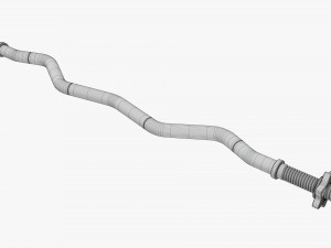 Curved weight bar 3D Model