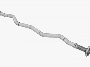 Curved weight bar 3D Model