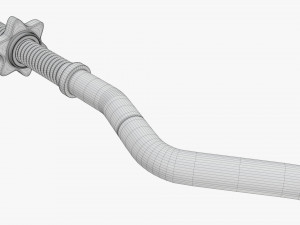 Curved weight bar 3D Model
