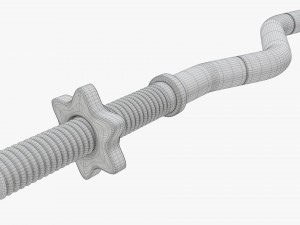 Curved weight bar 3D Model