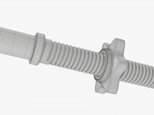 Curved weight bar 3D Model