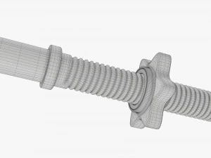 Curved weight bar 3D Model