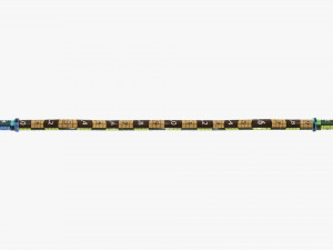 Curved weight bar 3D Model