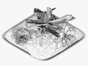 Decorative plant composition 01 Modelo 3D