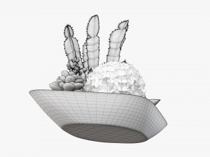 Decorative plant composition 01 Modelo 3D