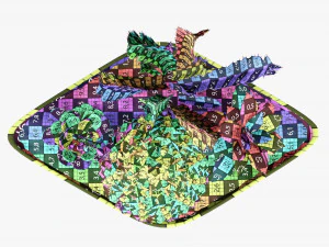 Decorative plant composition 01 3D Model