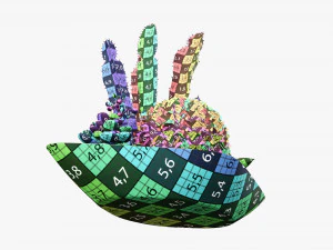 Decorative plant composition 01 3D Model