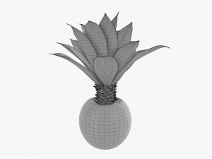 Decorative potted palm 01 Modelo 3D