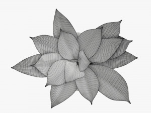 Decorative potted palm 01 Modelo 3D