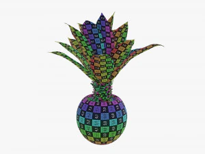 Decorative potted palm 01 3D Model