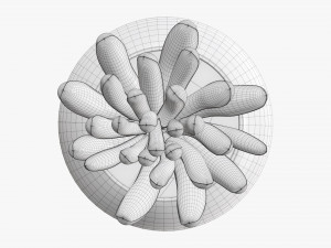 Decorative potted plant 01 Modello 3D