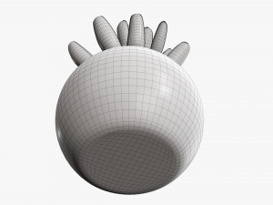 Decorative potted plant 01 Modello 3D