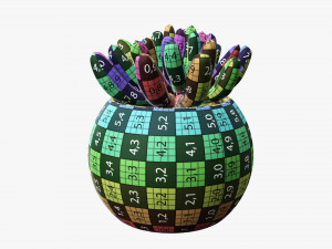 Decorative potted plant 01 Modello 3D
