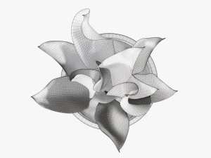 Decorative potted plant 02 3D Model