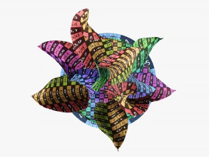 Decorative potted plant 02 3D Model