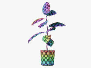 Decorative potted plant 03 Modelo 3D