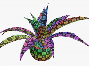 Decorative potted plant 04 3D Model