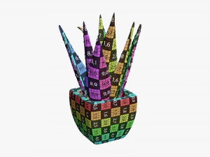 Decorative potted plant 05 3D Model