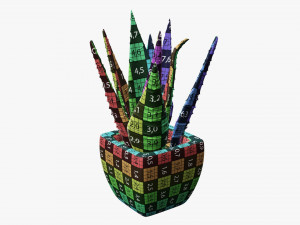 Decorative potted plant 05 3Dモデル