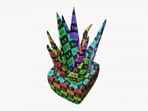 Decorative potted plant 05 3D Model