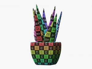 Decorative potted plant 05 3D Model
