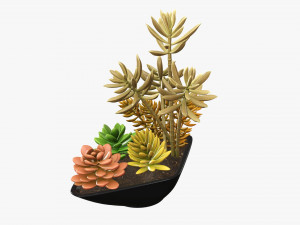Decorative potted plant 06 3D Model