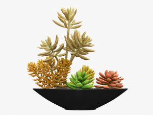Decorative potted plant 06 3D Model