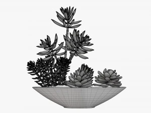 Planta decorativa en maceta 06 Modelo 3D