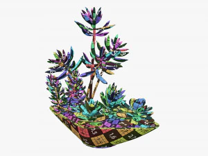 Planta decorativa en maceta 06 Modelo 3D