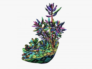 Decorative potted plant 06 3D Model