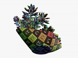 Decorative potted plant 06 3D Model