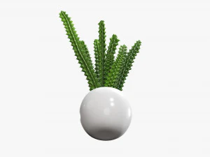 Decorative potted plant 07 3D Model