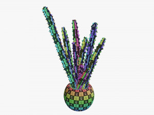 Decorative potted plant 07 Model 3D