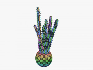 Decorative potted plant 07 Model 3D